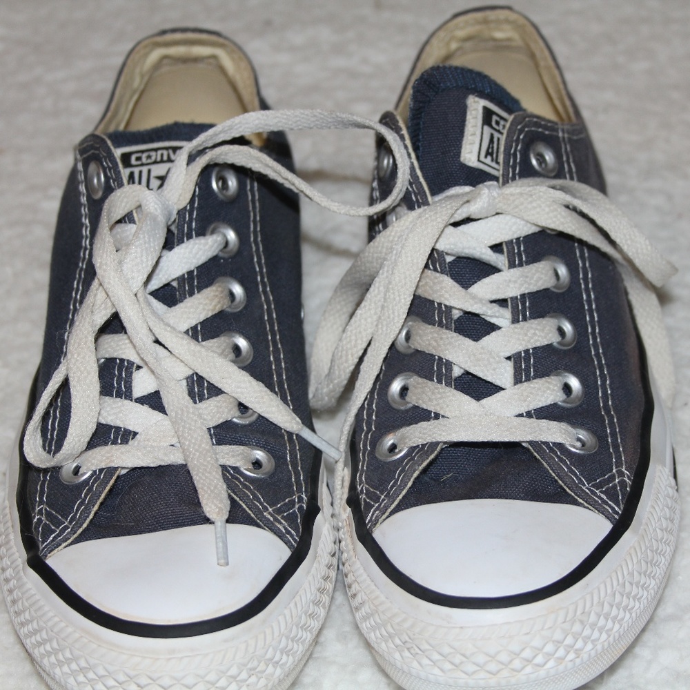 Blue Low Top Converse